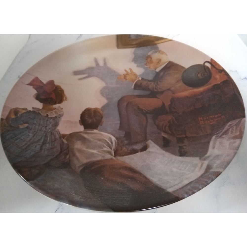 Rockwell Heritage Collection Plate #11 The Shadow Artist(1987 Bradex)